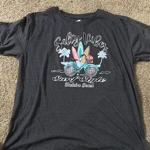 Surf Style Charcoal Gray Short Sleeve Tee